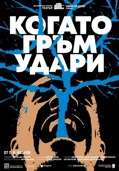 Афиш WHEN THUNDER STRIKES by P. K. Yavorov